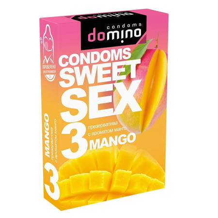 Domino Slatki sex kondomi sa mirisom manga - 3 kom.