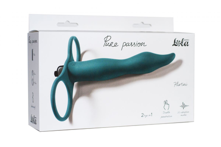 Pure Passion Flirtini Green 1204-03lola Vibronasadka za dvostruku penetraciju
