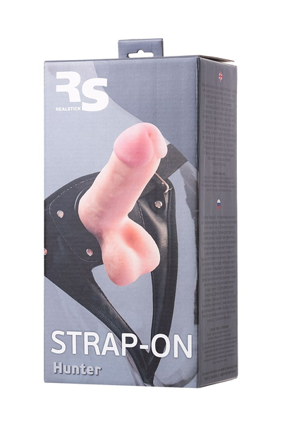 Realstick Strap-on Hunter nosač, TPR, telesni, 14,5 cm