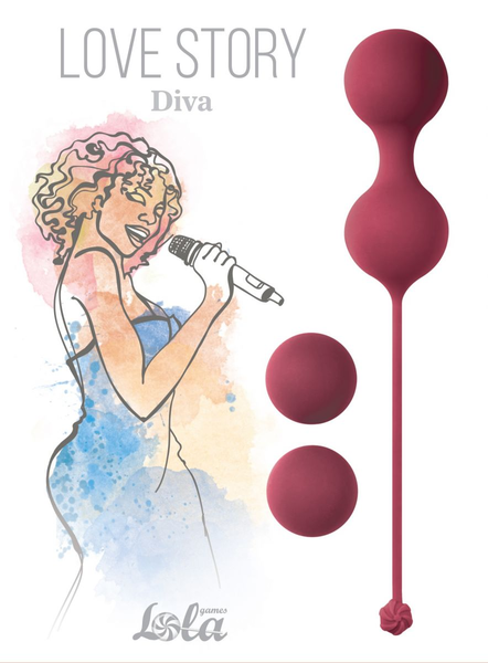 Set vaginalnih kuglica Love Stori Diva Vine Red 3012-02lola
