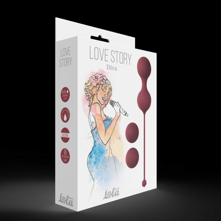 Set vaginalnih kuglica Love Stori Diva Vine Red 3012-02lola