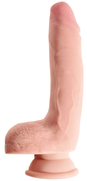 Telesni dildo na usisnoj čaši 9 Triple Density Cock with Balls-24,1 cm.
