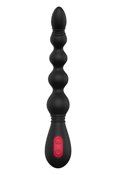 Crni vibracioni masažer za analnu stimulaciju Anal Flexi Beads-22 cm.