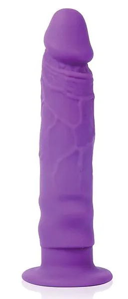 Ljubičasti realni dildo na usisnoj čaši-12 cm.