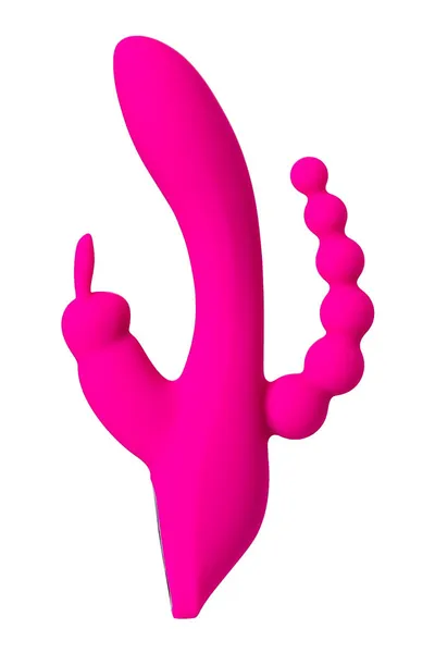 Jos Spanki trostruki vibracioni stimulator, silikon, roze, 21 cm