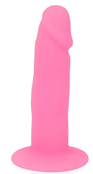 Pink dildo sa restriktivnom bazom - 10 cm.