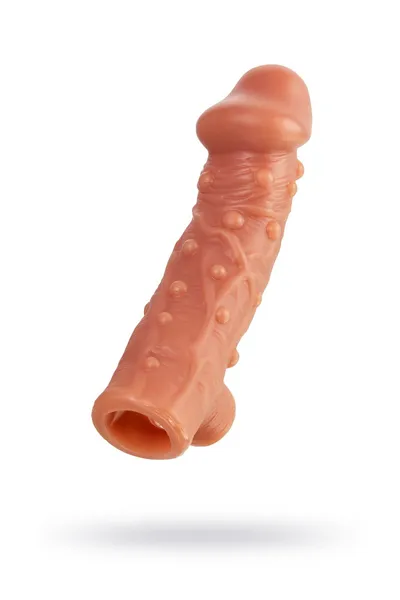 Realistička mlaznica na falusu, sa klinovima i otvorom za skrotum Ektreme Sleeve res.002 Medium