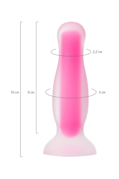 Analna čaura sjaj u mraku Beiond bi Toifa Cain Glov, silikon, providan, 10 cm
