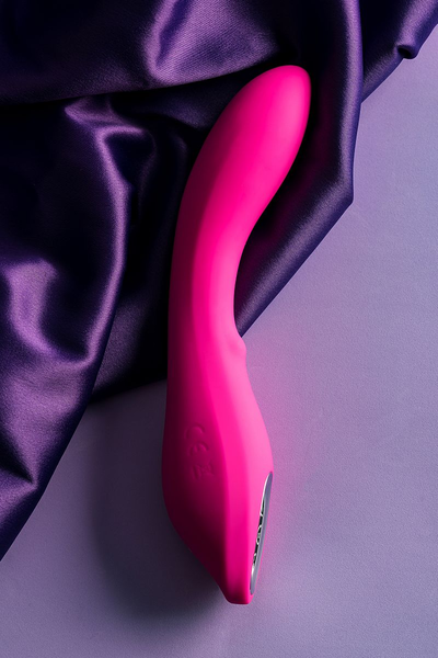 Jos BEADSI vibrator sa stimulativnim balonom, silikon, roze, 21 cm