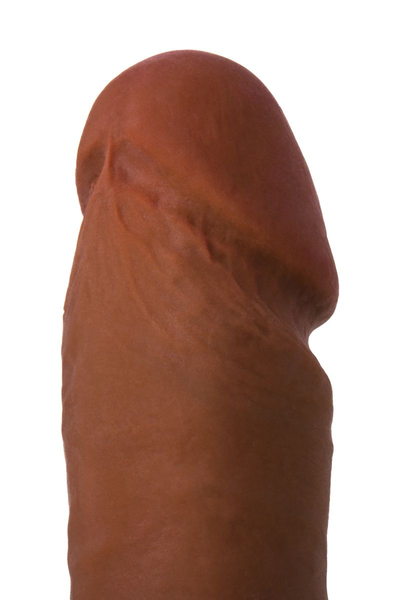 Realstick Elite Mulatto realistični vibrator, braon, 16 cm