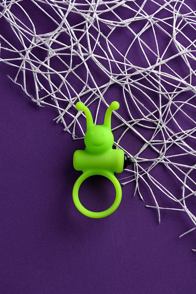 Эrekcionnoe prsten na penis A-Igračke by TOYFA Flik, silikonski, zelena, 9,1 cm, Ø 3,1 cm