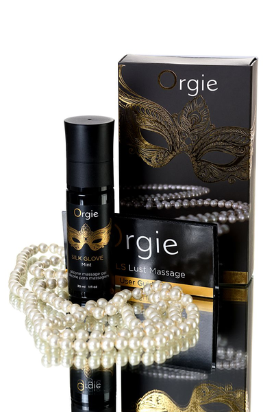 Silikonski gel za masažu i biser ogrlica Orgie PEARLS LUST MASSAGE