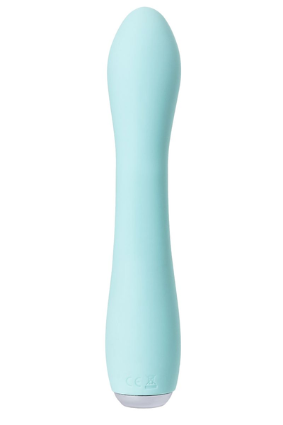 Vibrator sa klitoralnim stimulatorom i uvulom, Joss Milo, silikon, cijan, 20 cm