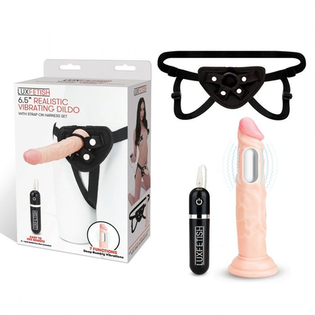 Vibrirajući dildo sa straponom u kompletu