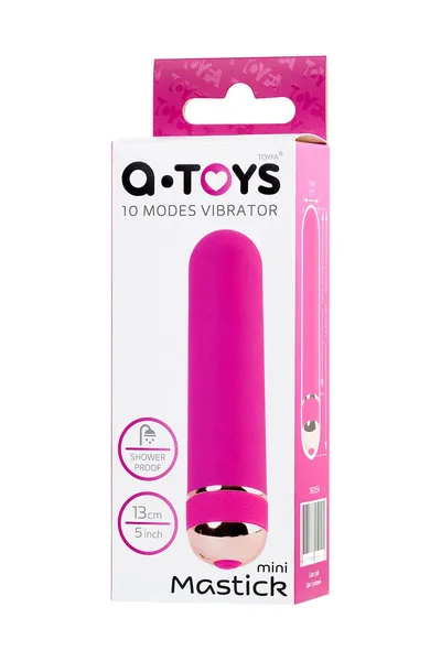 Nerealni vibrator a-Tois bi TOIFA Mastick mini, ABS plastika, ružičasta, 13 cm