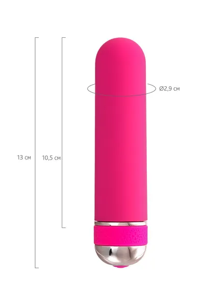 Nerealni vibrator a-Tois bi TOIFA Mastick mini, ABS plastika, ružičasta, 13 cm