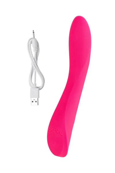 Jos Tvig nerealni vibrator, 5 načina vibracije, silikon, ružičasta, 20,5 cm, Ø 3,4 cm