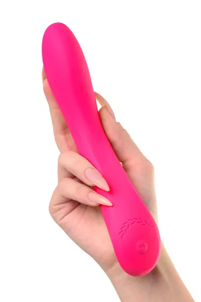 Jos Tvig nerealni vibrator, 5 načina vibracije, silikon, ružičasta, 20,5 cm, Ø 3,4 cm