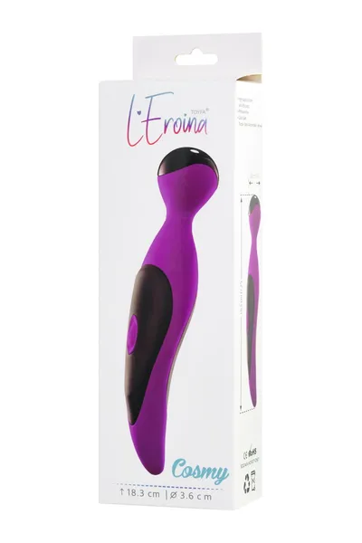 Vibracioni stimulator Leroina by TOYFA Cosmy, silikon, ljubičasta, 18,3 cm, Ø 3,6 cm
