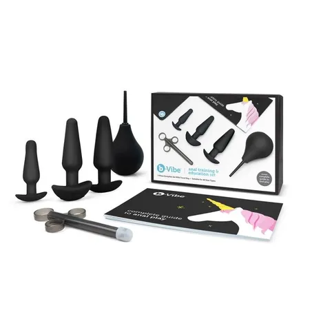 Komplet za analni sex-priprema i obuka B-Vibe Anal Education set Black