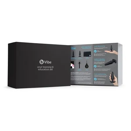 Komplet za analni sex-priprema i obuka B-Vibe Anal Education set Black
