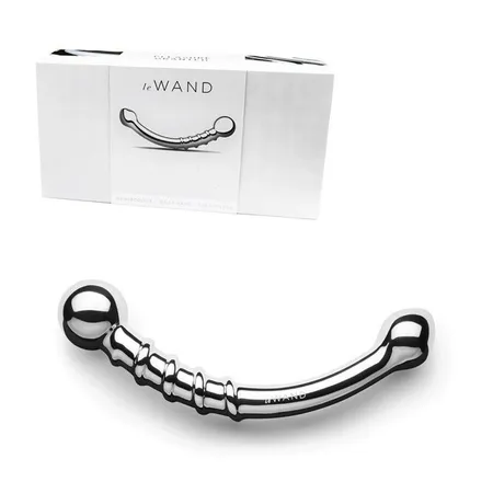 Zakrivljeni čelični dildo sa spiralom Le Vand Bov