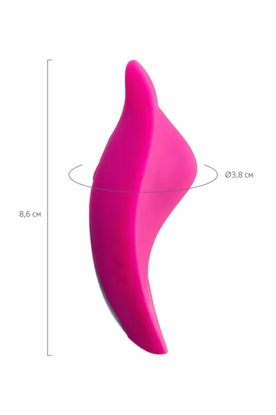 Klitoralni vibrator u gaćice jos rumba, silikon, roze, 8,6 cm