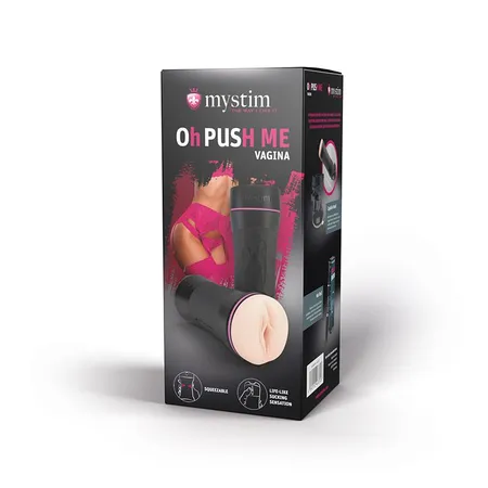 Masturbator u tubi Mistim Oh Push me vagina bez vibracija i električne stimulacije