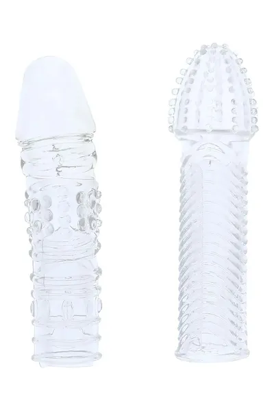 Penis Ektender Pack 2 prozirna dodatka za penis