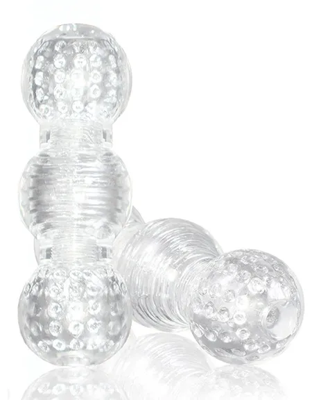 Prozirni kovrčavi masturbator Master Stroker