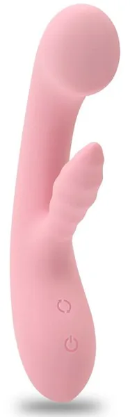 Nežno ružičasti vibrator sa stimulatorom klitorisa Unicorn .