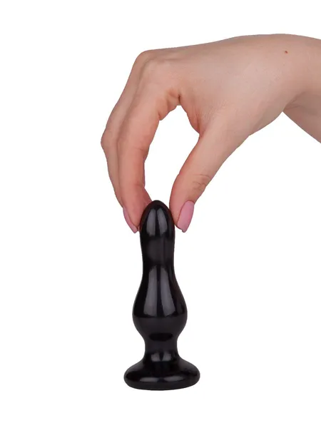 Crni Magnum plug masažer prostate u laminatu crna boja