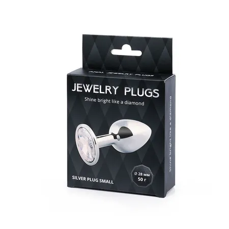 Silver plug Small (analna čaura) boja kristala je bezbojna, l 72 mm, d 28 mm, Težina 50 g, art. SS-01