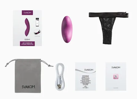 Edeni ljubičasti stimulator klitorisa sa kontrolom putem aplikacije