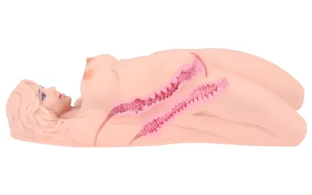 VERONIA, lutka vagina masturbator + anus bez vibracija sa dvostrukim slojem materijala