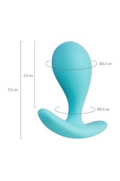 Analna čaura Todo bi Toifa Blob, silikon, plava, 5,5 cm, Ø 2,1 cm