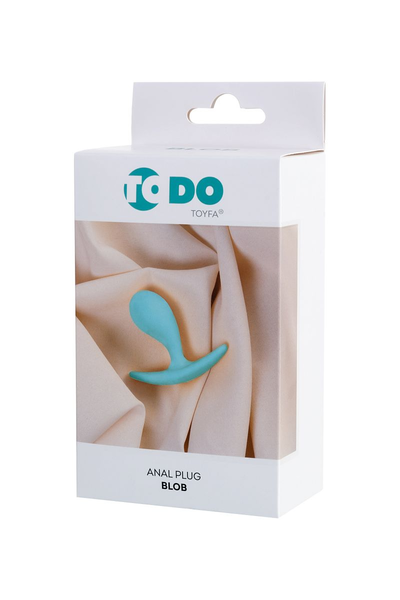 Analna čaura Todo bi Toifa Blob, silikon, plava, 5,5 cm, Ø 2,1 cm