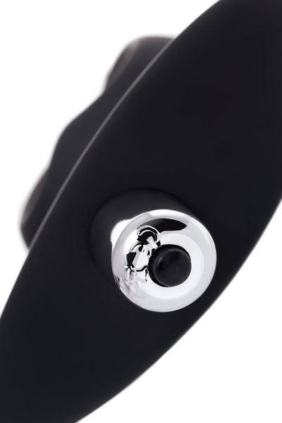 Analni vibracioni produživač POPO Pleasure by toifa Cordis M, silikon, Crna, 14 cm, Ø 5,5