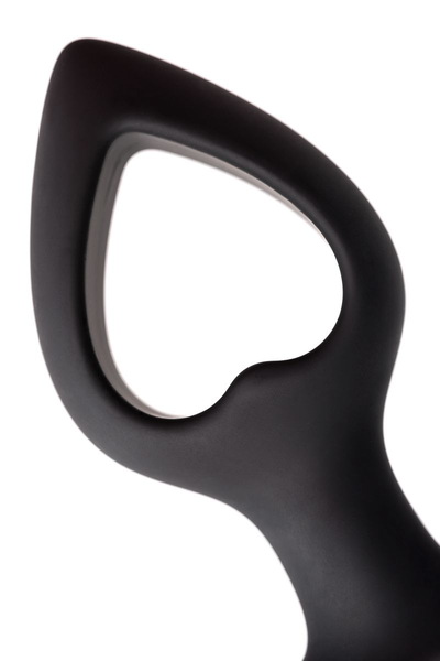 Analni vibracioni produživač POPO Pleasure by toifa Cordis M, silikon, Crna, 14 cm, Ø 5,5