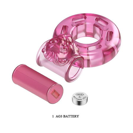 Erekcija Vibrokolco Pink Bear bi-010084A