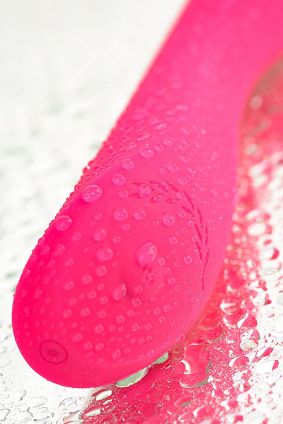 Jos Tvig nerealni vibrator, 5 načina vibracije, silikon, ružičasta, 20,5 cm, Ø 3,4 cm