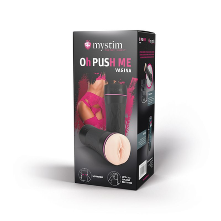 Masturbator u tubi Mistim Oh Push me vagina bez vibracija i električne stimulacije