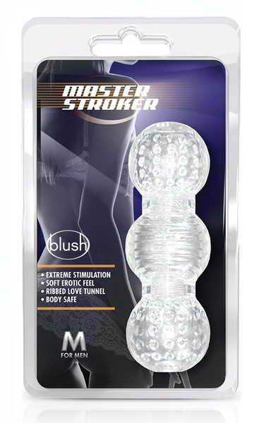 Prozirni kovrčavi masturbator Master Stroker