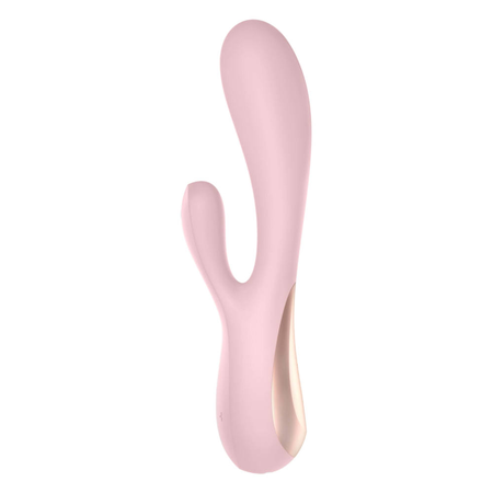 Ružičasti vibrator je zec satisfier mono Flek sa kontrolom putem aplikacije .