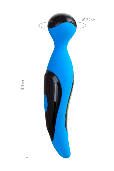 Vibracioni stimulator Leroina by TOYFA Cosmy, silikon, plava, 18,3 cm, Ø 3,6 cm