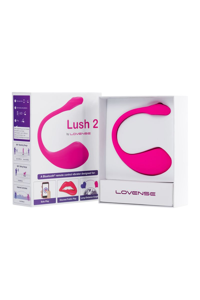 Vibroяйco LOVENSE Lush 2, silikonski, roze, 18 cm