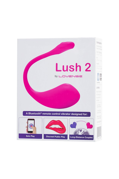 Vibroяйco LOVENSE Lush 2, silikonski, roze, 18 cm