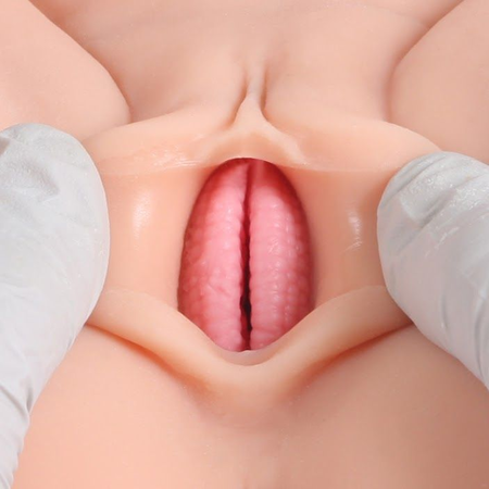 Victoria, lutka za masturbaciju vagina + anus bez vibracija sa dvostrukim slojem materijala