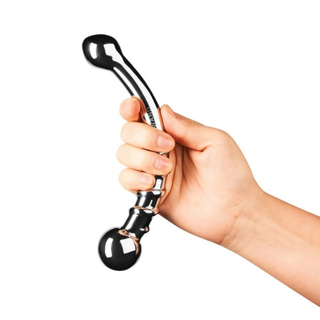 Zakrivljeni čelični dildo sa spiralom Le Vand Bov