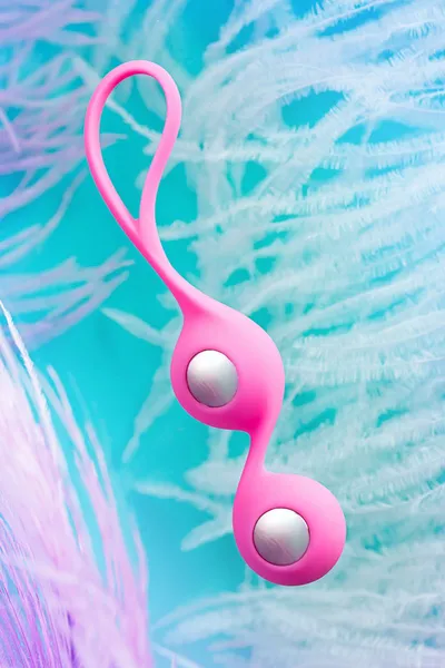 L'eroina Futa vaginalne kuglice, silikon, roze, 11 cm, Ø 1,9 cm, 63 g